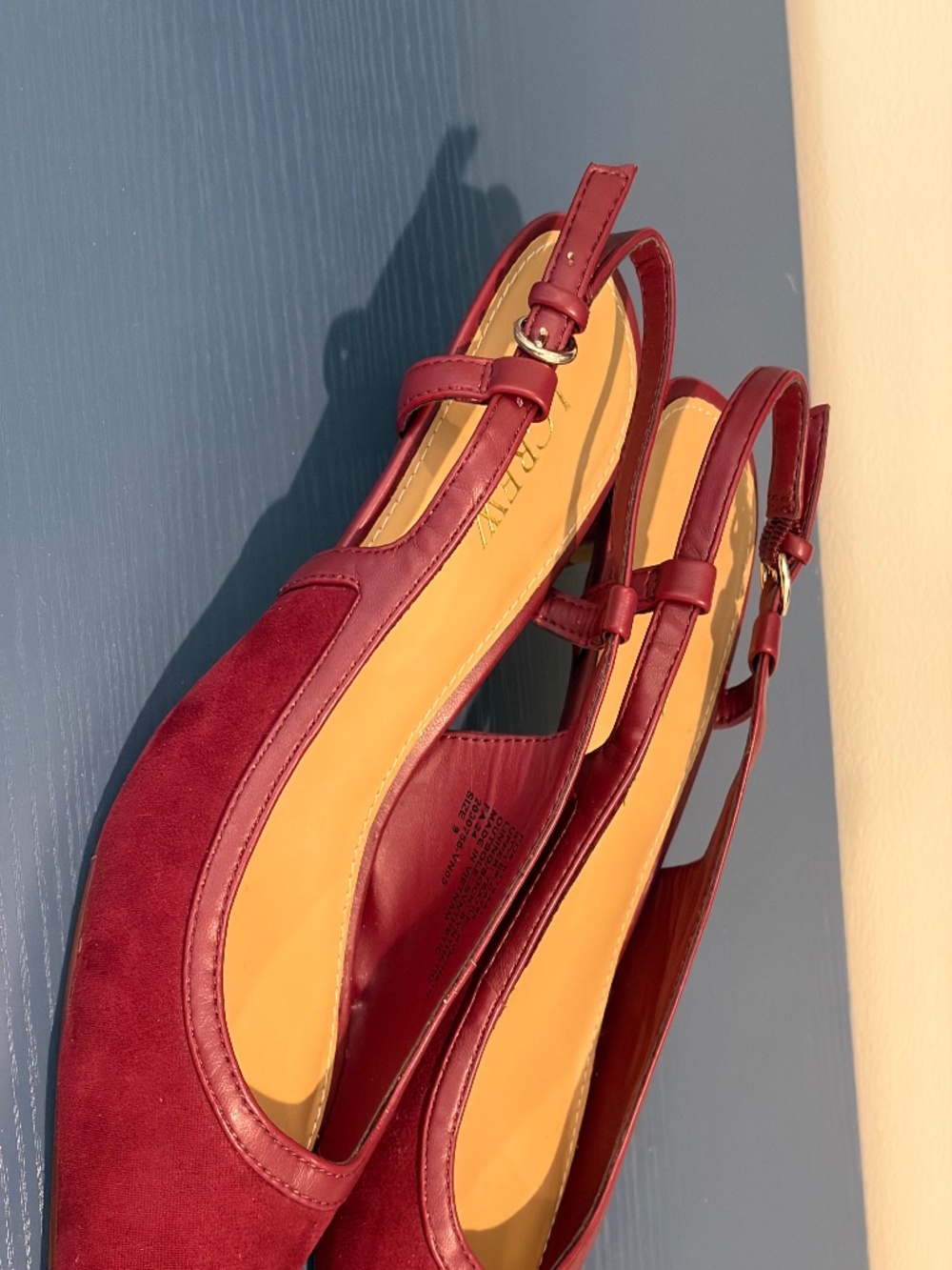 J crew kitten heel slingback
